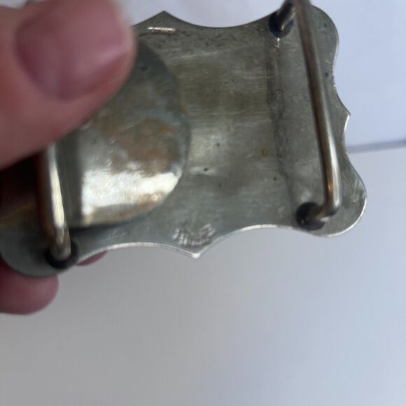 VTG Bald Eagle Belt Award Buckle Silver Slate Sterling-Michigan 5 Man Team 1985- - Picture 6 of 7